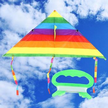 Polyester Rainbow Kite with Control Bar
