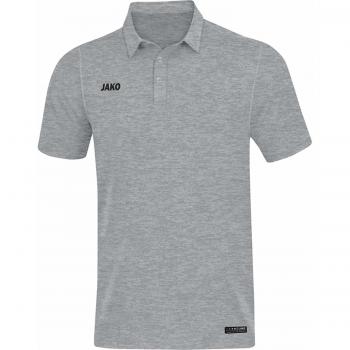 JAKO Polo Premium Basics, grau meliert, XXL