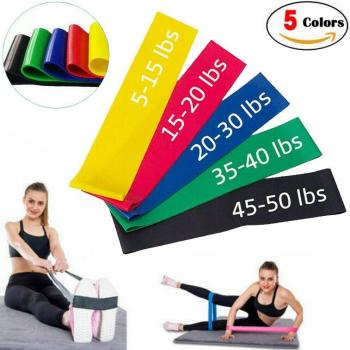 Set de 5 Bandas de Resistencia para Entrenamiento y Ejercicio