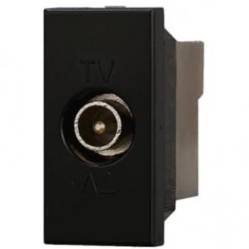 Prise Coaxiale Mâle TV Noir Bticino Axolute AN2250