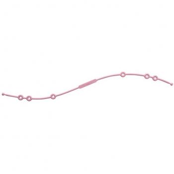 Silicone Baby Loop Hanger with Drawstring – Pink