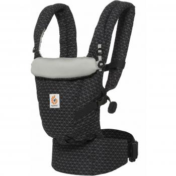 GeoBlack 3‑in‑1 Babytrage „ErgoBaby“ – für Neugeborene – Schwarz