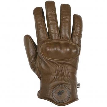 Guanti da moto Helstons Snow in pelle marrone XL