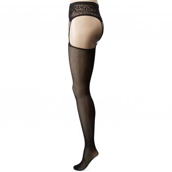 Strapsstrumpfhose, schwarz