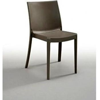 SEDIA IN POLIPROPILENE 'PERLA' antracite