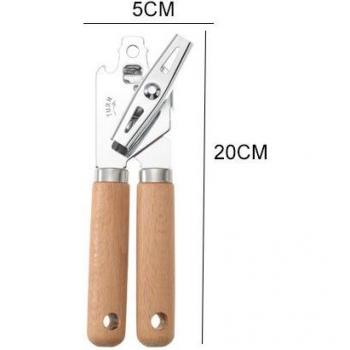 Juego de Accesorios Culinarios en Acero Inoxidable con Detalle de Madera