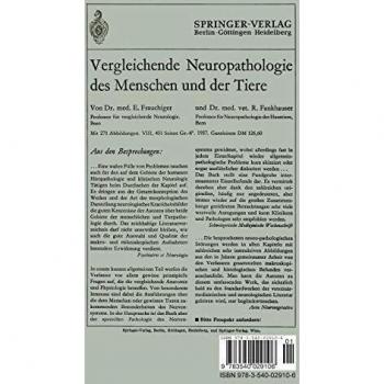 Symposion Über Vergleichende Neuropathologie: Abgehalten von der Arbeitsgemeinschaft für Vergleichende Neuropathologie Während des IV. Internationalen ... Neuropathologica Supplementa, 1, Band 1)