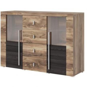 Buffet Urbano Sattinado 132 cm – 2 Puertas, 4 Cajones
