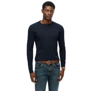 Superdry Herren Shirt Classic Essential Grandad Marineblau XL – 39,99 €