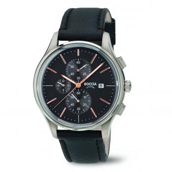 Boccia Heren Horloge met Lederen Band 3756-02