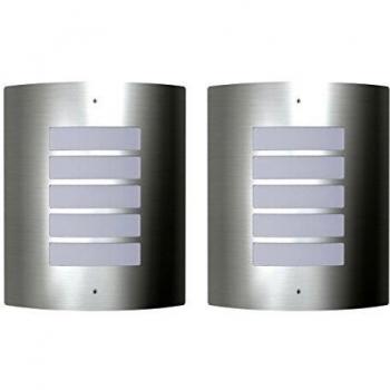 Outdoor Garden Patio Lamp vidaXL Set of 2 Waterproof Wall Lights