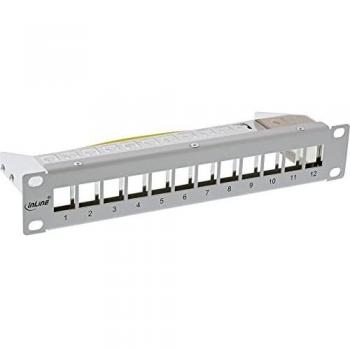 InLine Patchpanel (Blindblech), Serverschrank Zubehör, Grau