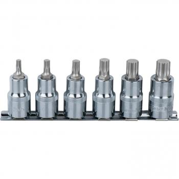 Douilles tournevis XZN 1/4 CHROMEplus, 6 pcs