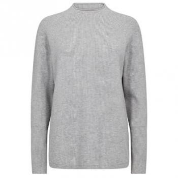 Stehkragenpullover SOYACONCEPT SC-KANITA 4 Damen grau melange Gr. L