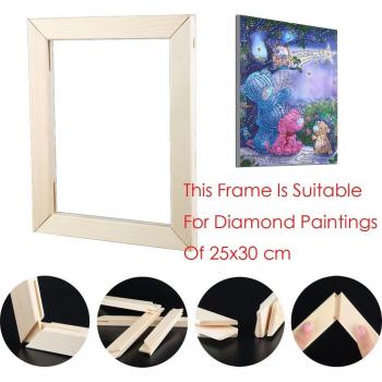 3-Sized Wooden Frame for Wall Art