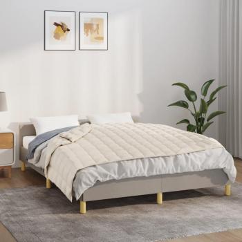 Tissu couvert lesté crème 138×200 cm, 6 kg – couverture réconfortante