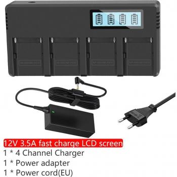Kit batterie + LED USB NP F960 / NP F970 – adapté MC1500C L10 TR555