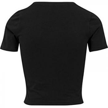 Build Your Brand: Damen-Cropped-Single-Jersey mit Rundhals