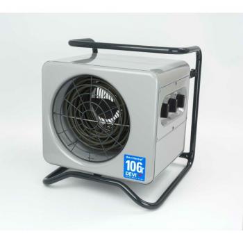 DEVItemp 106 T Heizlüfter von Devi – 400 V, 6 kW, Timer‑Funktion, grauer Farbton