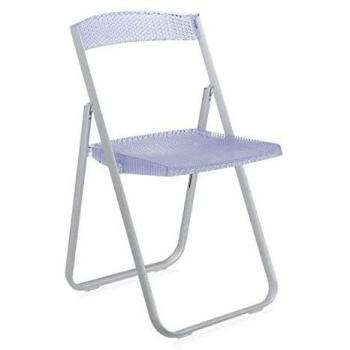 Silla Honey Comb, Kartell, Aluminio, Azul, 44 x 82.5 x 14 cm