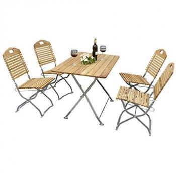 TPFGarden® Gartenmöbelset Bad Belzig, 5-tlg