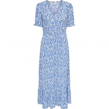 ONLY Sommerkleid Chianti Blau Regular Fit