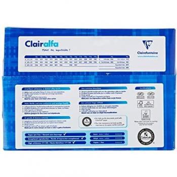 Ramette de 500 feuilles de papier blanc 80g de format A5 CLAIRALFA