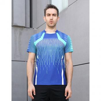 Ropa deportiva bádminton hombre/mujer, tejido transpirable y fresco con estampado opcional