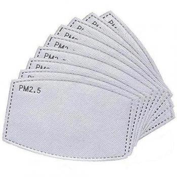 Set de 50 Filtros 5 Capas PM2.5: Carbón Activado + Papel Antiniebla Reemplazable