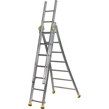 Echelle d’Accès Modulable 3 Plans – 3x9 Barres – Longueur 6,10 m – Plateforme/Escalier