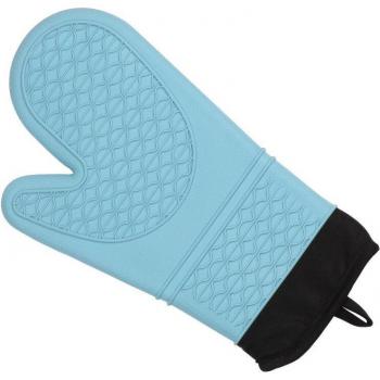 Red Silicone Potholders with Long Sleeve for BBQ and Grilling