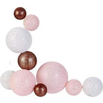 Guirlande Lumineuse Boules 10 LEDs Rose
