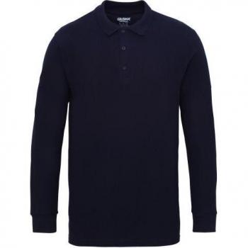 Polo Doppio Piqué Gildan Uomo S Rosso
