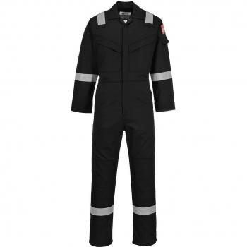 Biz Flame Men's Aberdeen Flame Resistant Antistatic Coverall Black S 32