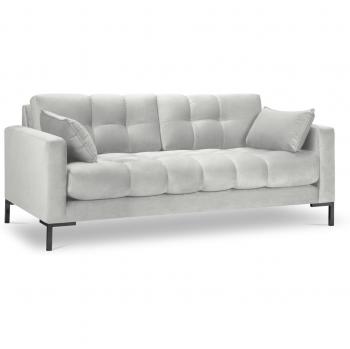 Silver Metallo Sofa 3‑Sitt