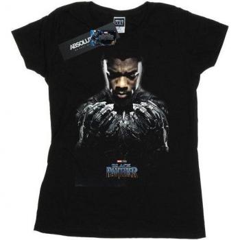 Camiseta de algodón Black Panther para damas – Marvel
