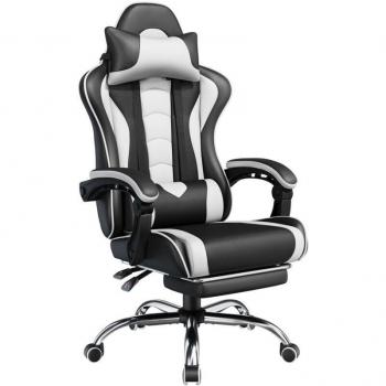 Sedia Gaming Relax Reclinabile con Poggiatesta e Poggiapiedi Ergonomici