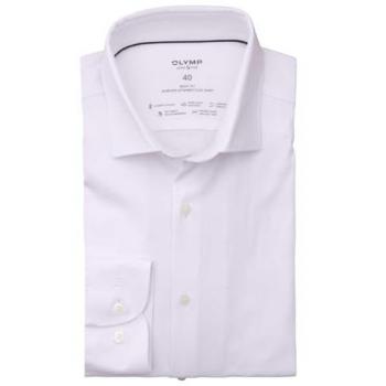 OLYMP Herren Businesshemd „Level Five“ Body Fit – 64 % Baumwolle, 27 % Polyester, 9 % Elasthan