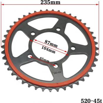 Motorfiets Tandwiel Geluidsarm 520 45T