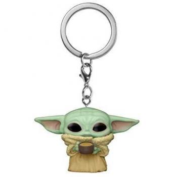 Star Wars Mandalorian The Child with Cup Collectible Figure Keychain by Funko