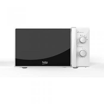 Micro-ondes Beko monofonction, modèle MOC20100WFB, puissance de 700 W, capacité de 20 L, couleur Blanc