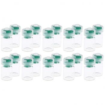 Flacons stériles 5 ml, 20×, couleur vert – Récipient liquide