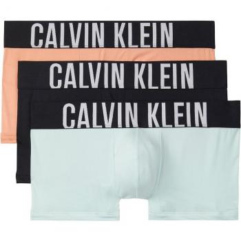 Calvin Klein Boxers L – Pack 3 pièces (Bleu Clair, Noir, Orange)