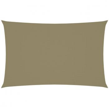 Ecran Solaire de Jardin Tissu Oxford Rectangulaire 2x5 m Beige
