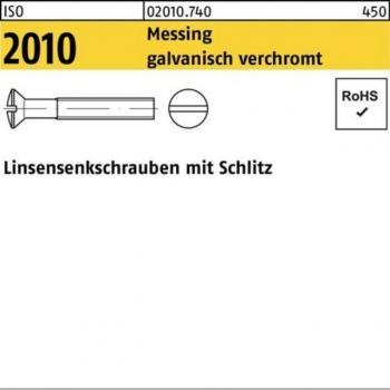 Linsensenkschraube mit Schlitz M6x40 200er Pack