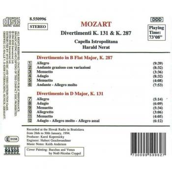 Mozart Divert.131 und 287 Nerat