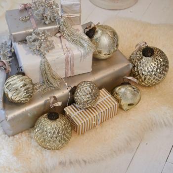 Set di 6 decorazioni natalizie in argento