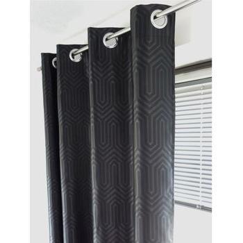 DecoByZorlu Ikyo Black Window Treatments
