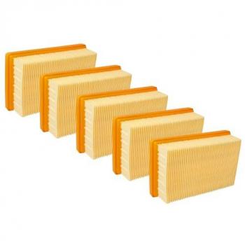 Lot de 5 Filtres Plat pour Aspirateur Kärcher WD 6 P S V-30/6/22/T
