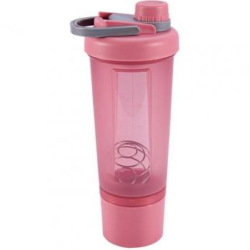 MYBOTTY 600ml Women's Gym Leakproof Nutritional Powder Shaker Bottle with Swirl Ball